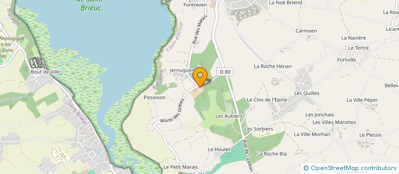 localisation de l'entreprise GROUPEMENT FONCIER AGRICOLE DU CLOS DE LA RETENUE  HILLION