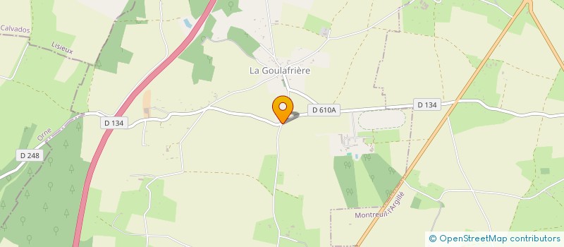 localisation de l'entreprise GROUPEMENT FONCIER AGRICOLE DU COUDRET à LA GOULAFRIERE