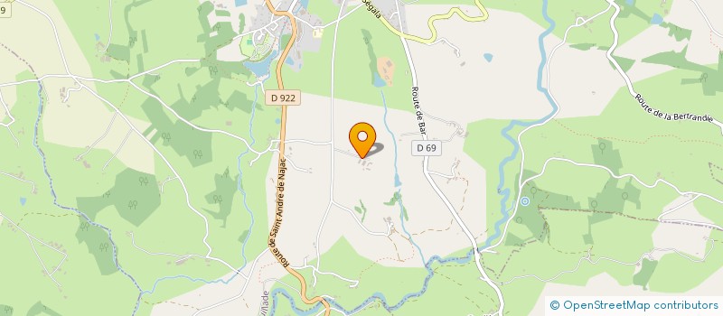 localisation de l'entreprise GROUPEMENT FONCIER AGRICOLE DU CROUZET  LA FOUILLADE