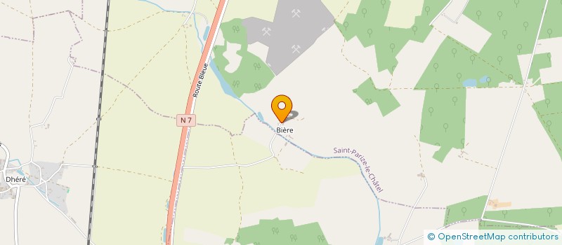 localisation de l'entreprise GROUPEMENT FONCIER AGRICOLE DU DOMAINE DE BIERE  SAINT-PARIZE-LE-CHATEL