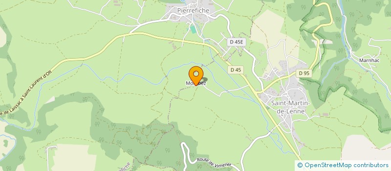 localisation de l'entreprise GROUPEMENT FONCIER AGRICOLE DU DOMAINE DE MONTBEZ  SAINT-MARTIN-DE-LENNE