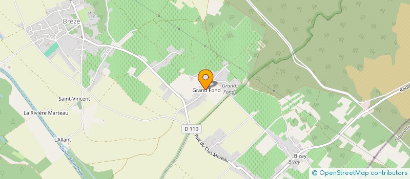 localisation de l'entreprise GROUPEMENT FONCIER AGRICOLE DU DOMAINE DES TROIS ETOILES  BELLEVIGNE-LES-CHATEAUX