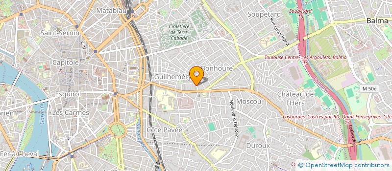 localisation de l'entreprise GROUPEMENT FONCIER AGRICOLE DU DOMAINE DU PECH D'ASPE à TOULOUSE