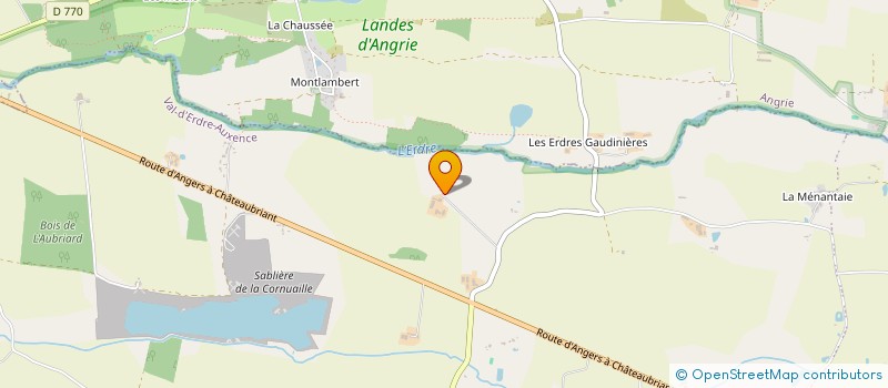 localisation de l'entreprise GROUPEMENT FONCIER AGRICOLE DU DRUILLAY  VAL D'ERDRE-AUXENCE