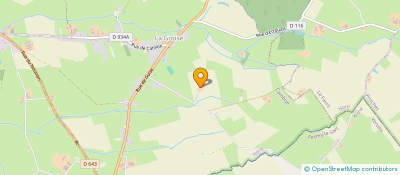 localisation de l'entreprise GROUPEMENT FONCIER AGRICOLE DU GALOP  LA GROISE