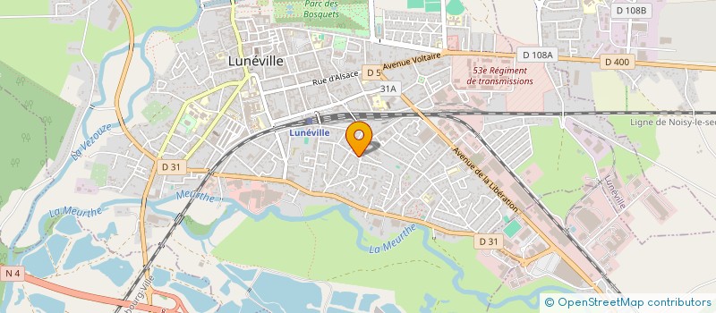 localisation de l'entreprise GROUPEMENT FONCIER AGRICOLE DU GRAND MEZAN ET PAR ABREVIATION GFA DU GRAND MEZAN  LUNEVILLE