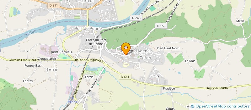 localisation de l'entreprise GROUPEMENT FONCIER AGRICOLE DU LIEURAN  PENNE-D'AGENAIS