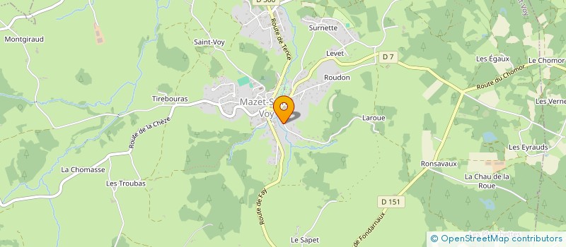 localisation de l'entreprise GROUPEMENT FONCIER AGRICOLE DU LIGNON  MAZET-SAINT-VOY