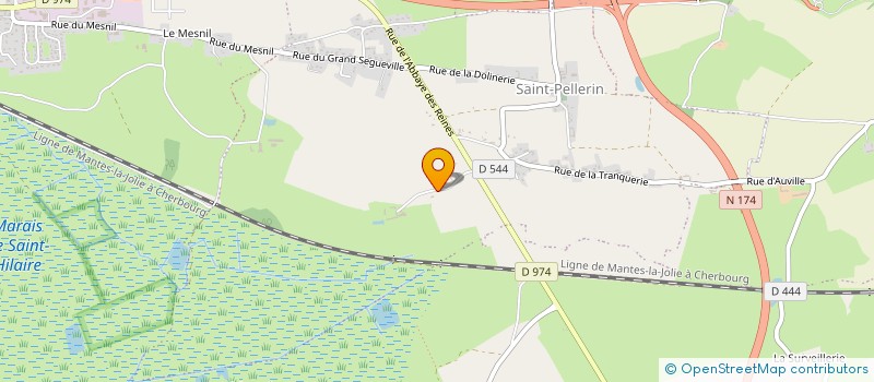 localisation de l'entreprise GROUPEMENT FONCIER AGRICOLE DU LONG BOIS à CARENTAN-LES-MARAIS
