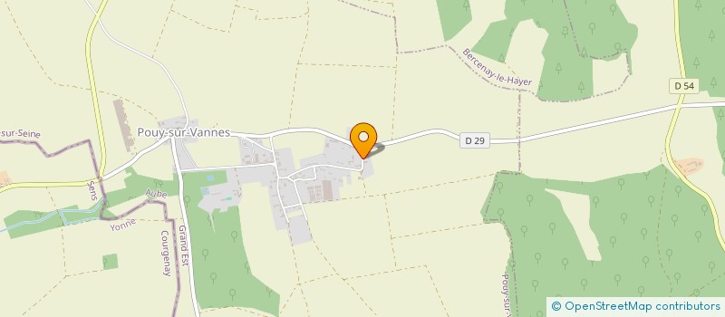 localisation de l'entreprise GROUPEMENT FONCIER AGRICOLE DU MARAIS  POUY-SUR-VANNES