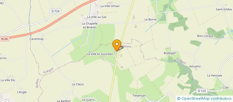 localisation de l'entreprise GROUPEMENT FONCIER AGRICOLE DU MARONNIER  GUEHENNO