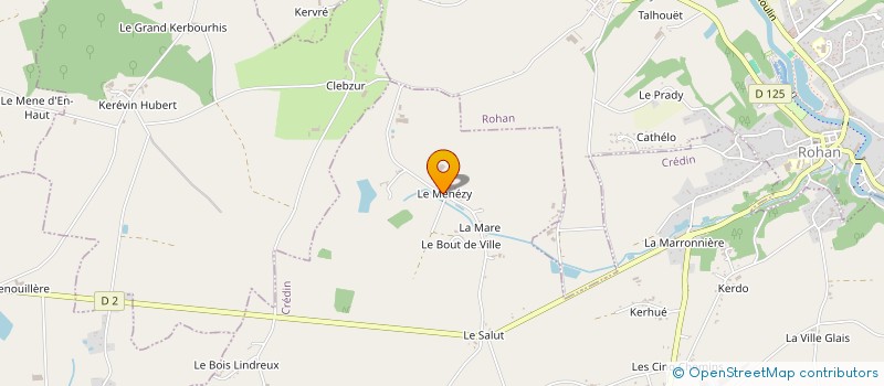 localisation de l'entreprise GROUPEMENT FONCIER AGRICOLE DU MENEZY  CREDIN