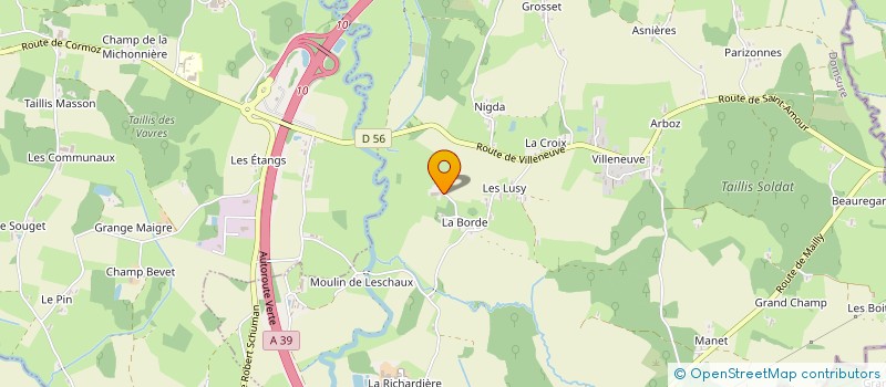 localisation de l'entreprise GROUPEMENT FONCIER AGRICOLE DU MIROTON  DOMSURE