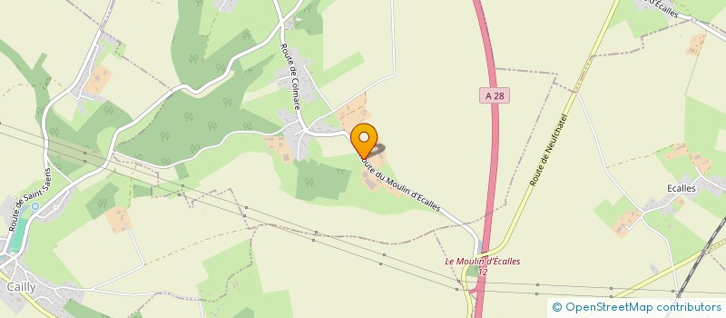 localisation de l'entreprise GROUPEMENT FONCIER AGRICOLE DU MOULIN D ECALLES  YQUEBEUF