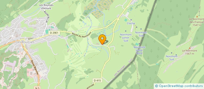 localisation de l'entreprise GROUPEMENT FONCIER AGRICOLE DU NOIRMONT  LES ROUSSES