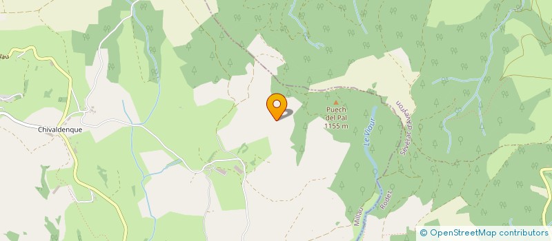 localisation de l'entreprise GROUPEMENT FONCIER AGRICOLE DU PAL  VEZINS-DE-LEVEZOU