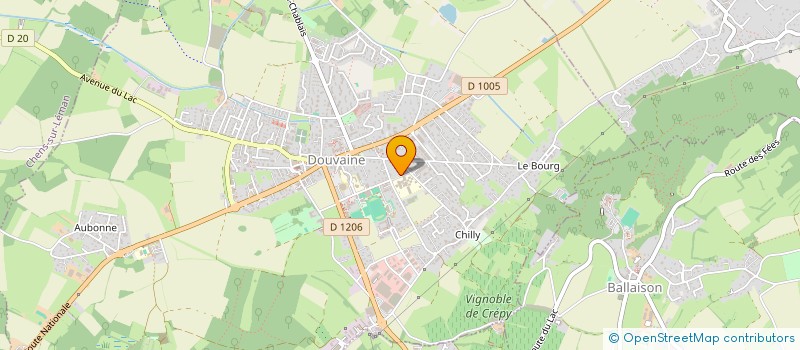 localisation de l'entreprise GROUPEMENT FONCIER AGRICOLE DU PARC PAR ABREVIATION GFA DU PARC  DOUVAINE