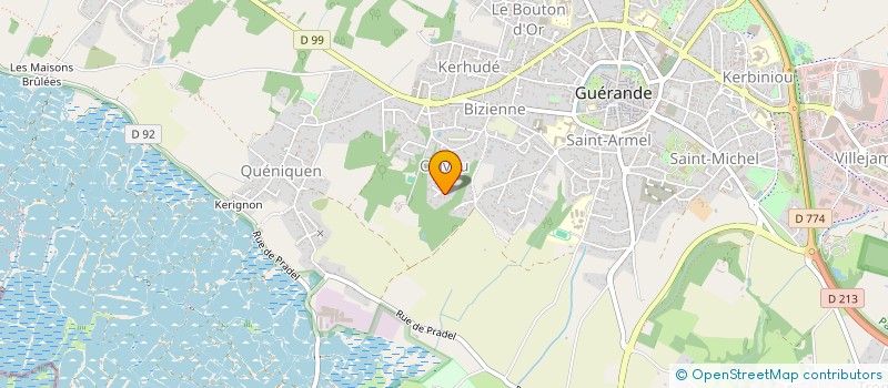 localisation de l'entreprise GROUPEMENT FONCIER AGRICOLE DU PAS AUBRY  GUERANDE