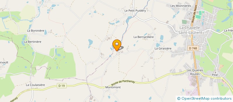 localisation de l'entreprise GROUPEMENT FONCIER AGRICOLE DU PASSOU  LA CHAPELLE-SAINT-LAURENT