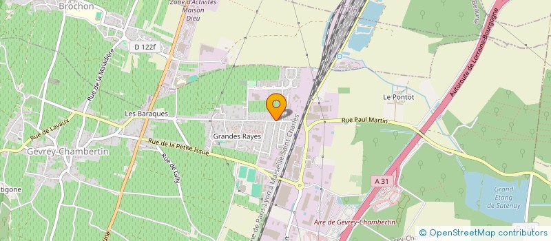 localisation de l'entreprise GROUPEMENT FONCIER AGRICOLE DU POISET  GEVREY-CHAMBERTIN