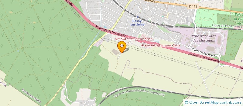 localisation de l'entreprise GROUPEMENT FONCIER AGRICOLE DU POULAILLER  ROSNY-SUR-SEINE