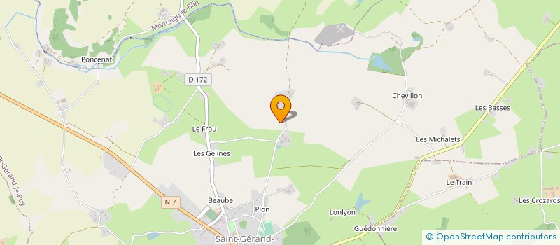 localisation de l'entreprise GROUPEMENT FONCIER AGRICOLE DU PRE DE LA MULE  SAINT-GERAND-LE-PUY