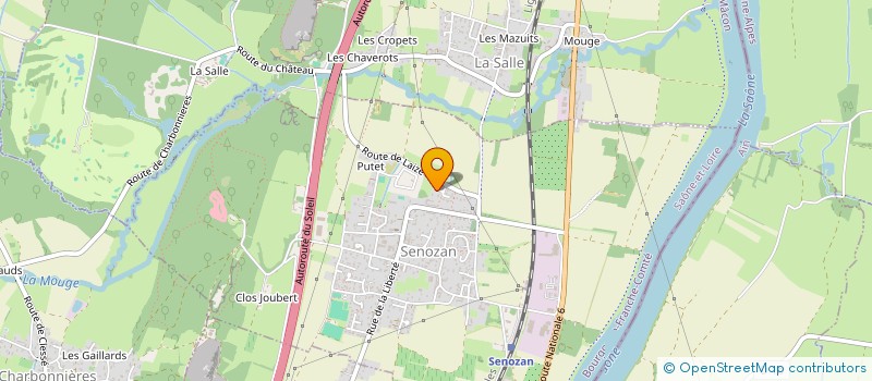 localisation de l'entreprise GROUPEMENT FONCIER AGRICOLE DU QUART LEBEAU  SENOZAN