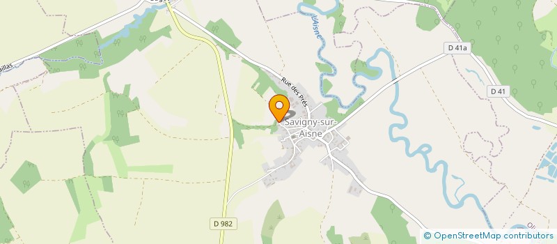 localisation de l'entreprise GROUPEMENT FONCIER AGRICOLE DU REFUGE  SAVIGNY-SUR-AISNE