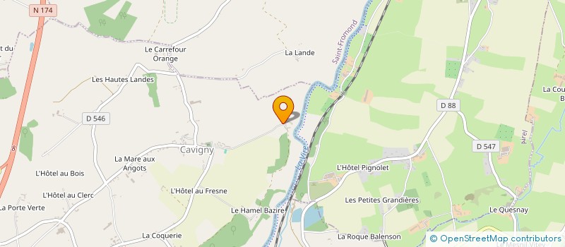 localisation de l'entreprise GROUPEMENT FONCIER AGRICOLE DU ROND BUISSON  CAVIGNY