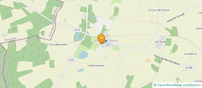 localisation de l'entreprise GROUPEMENT FONCIER AGRICOLE DU RU à CHARNY OREE DE PUISAYE