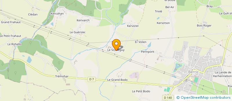 localisation de l'entreprise GROUPEMENT FONCIER AGRICOLE DU SCODEGUY  BERRIC