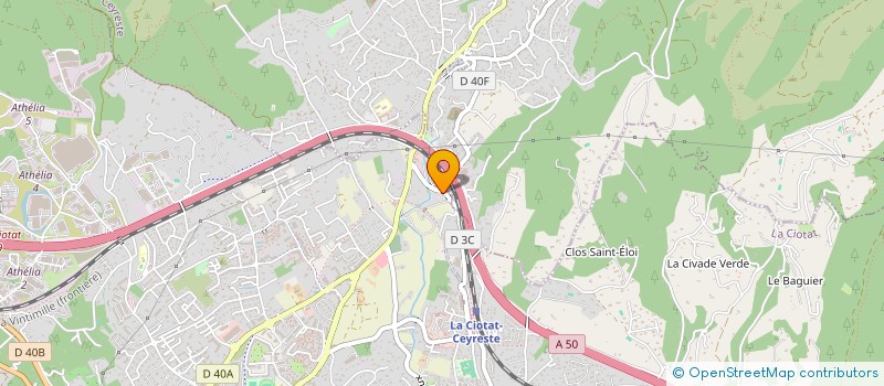 localisation de l'entreprise GROUPEMENT FONCIER AGRICOLE DU VAL TENDRE  LA CIOTAT