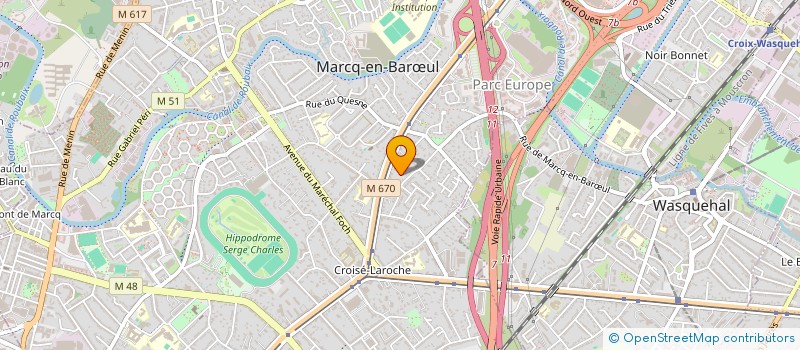 localisation de l'entreprise GROUPEMENT FONCIER AGRICOLE DU WATTERAT à MARCQ-EN-BARŒUL