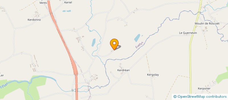 localisation de l'entreprise GROUPEMENT FONCIER AGRICOLE ELAUGWE  EVELLYS