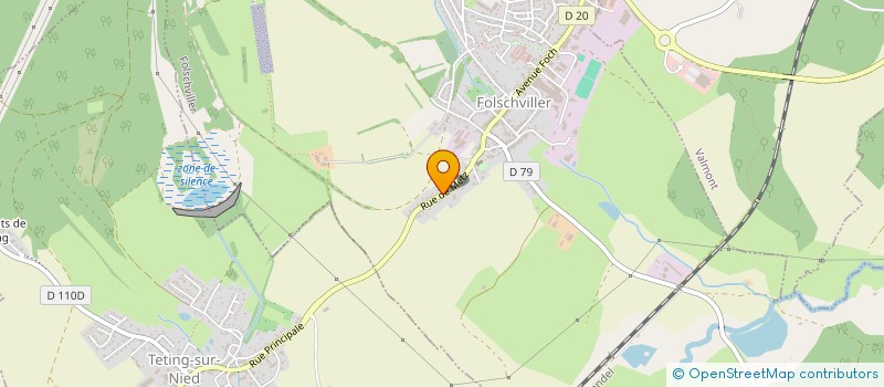 localisation de l'entreprise GROUPEMENT FONCIER AGRICOLE ETANG DU HUSARD  FOLSCHVILLER