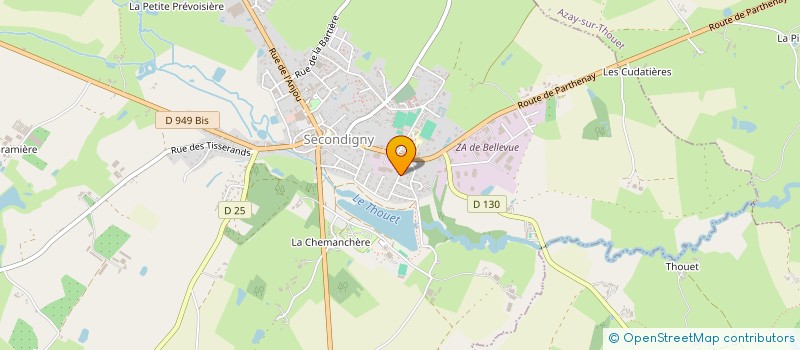 localisation de l'entreprise GROUPEMENT FONCIER AGRICOLE FAMILLE DESNOUES  SECONDIGNY