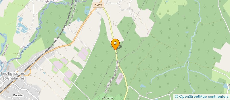localisation de l'entreprise GROUPEMENT FONCIER AGRICOLE FAMILLE SINGER  LES EGLISOTTES-ET-CHALAURES