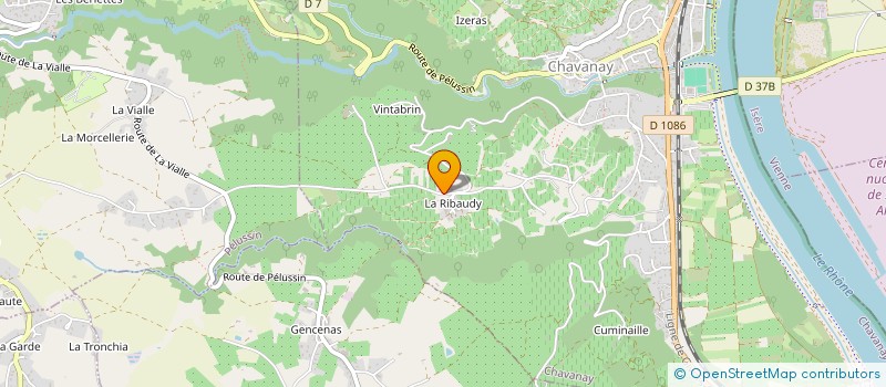 localisation de l'entreprise GROUPEMENT FONCIER AGRICOLE FAURY ET PAR ABREVIATION GFA FAURY  CHAVANAY