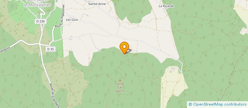 localisation de l'entreprise GROUPEMENT FONCIER AGRICOLE FC2G  SAINT-JULIEN