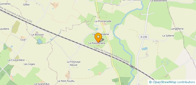 localisation de l'entreprise GROUPEMENT FONCIER AGRICOLE FCM DUBOIS  VAL-DU-MAINE