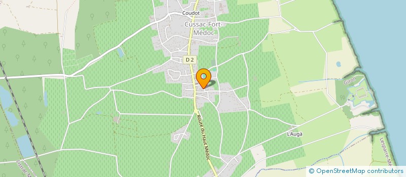 localisation de l'entreprise GROUPEMENT FONCIER AGRICOLE FEDIEU  CUSSAC-FORT-MEDOC