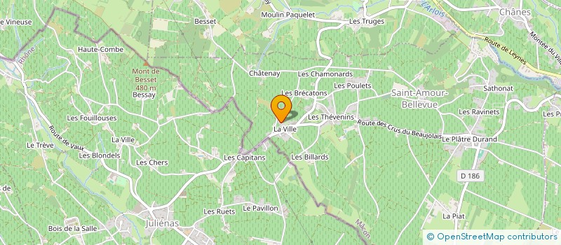 localisation de l'entreprise GROUPEMENT FONCIER AGRICOLE FRANCOIS 1ER  SAINT-AMOUR-BELLEVUE