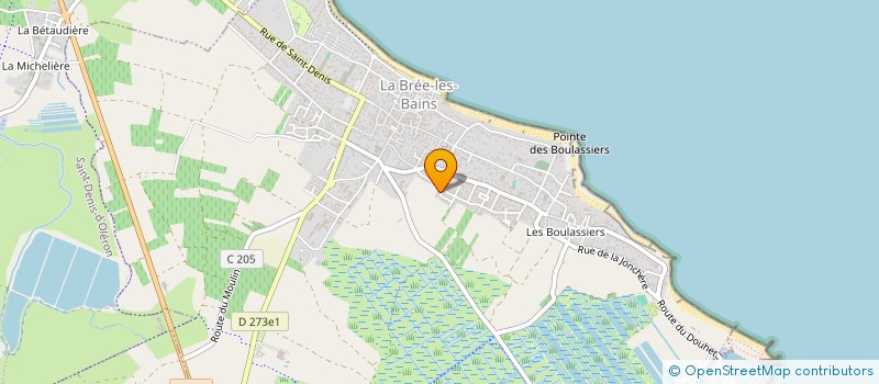 localisation de l'entreprise GROUPEMENT FONCIER AGRICOLE (G.F.A.) DU VIGNERON  LA BREE LES BAINS