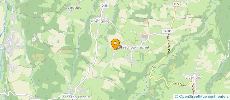 localisation de l'entreprise GROUPEMENT FONCIER AGRICOLE GFA GASCOU  FRECHOU-FRECHET