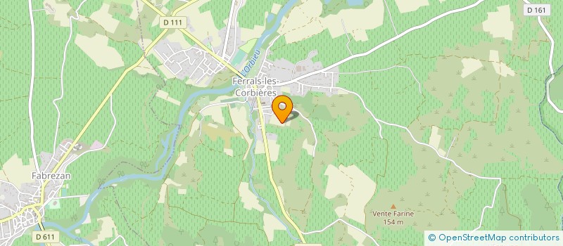 localisation de l'entreprise GROUPEMENT FONCIER AGRICOLE GFA LEDOGAR SAUTOU  FERRALS-LES-CORBIERES