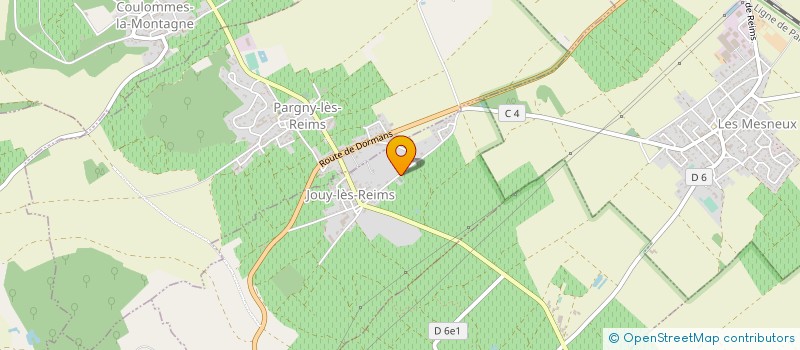 localisation de l'entreprise GROUPEMENT FONCIER AGRICOLE GROSS-AUBRY  JOUY-LES-REIMS