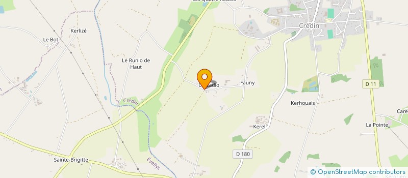 localisation de l'entreprise GROUPEMENT FONCIER AGRICOLE GUEG  CREDIN