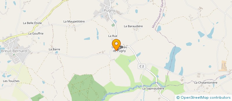 localisation de l'entreprise GROUPEMENT FONCIER AGRICOLE GUILLOTEAU  MONCOUTANT-SUR-SEVRE