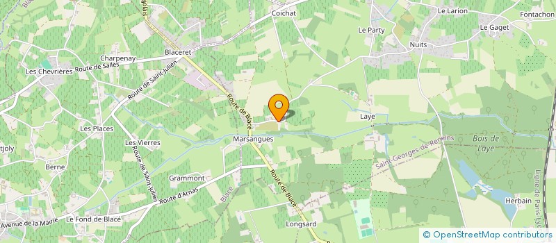 localisation de l'entreprise GROUPEMENT FONCIER AGRICOLE HERITIER CHARRION  SAINT-GEORGES-DE-RENEINS