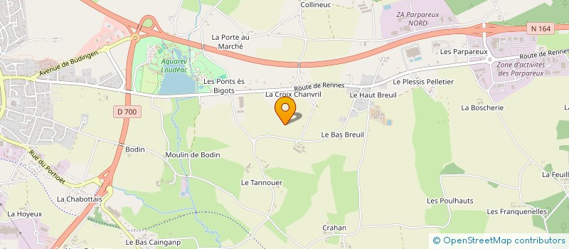 localisation de l'entreprise GROUPEMENT FONCIER AGRICOLE HOLGELIM à LOUDEAC
